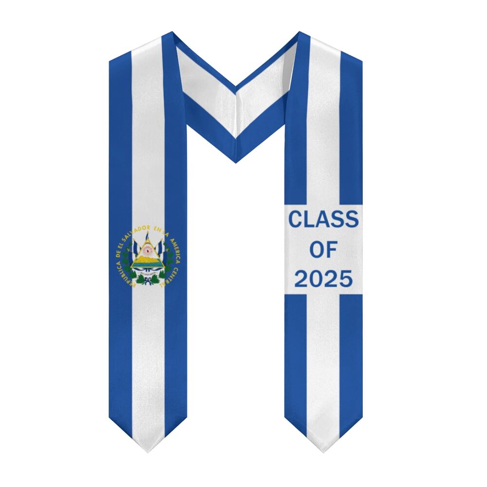 2050 El Salvador Graduation Sash Class of 2025 - Graduation Stole for High